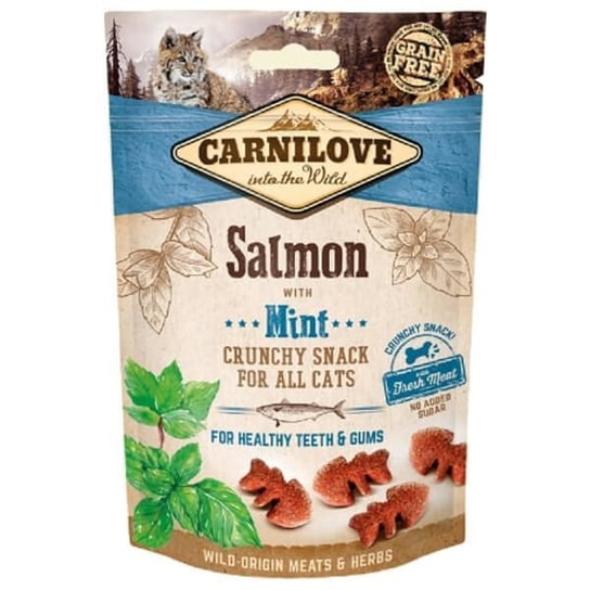Przekąska dla kota CARNILOVE Crunchy Snack Salmon & Mint With Fresh Meat, 50 g Carnilove