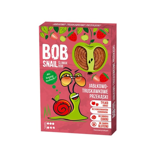 Przekąska Jabłko-Truskawkowa z Owoców Bez Dodatku Cukru 60 G Bob Snail Eco Snack