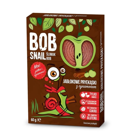 Przekąska Jabłkowo - Cynamonowa Bez Dodatku Cukru 60 g - Bob Snail Eco Snack