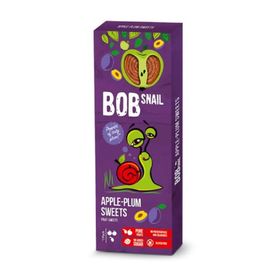Przekąska Jabłkowo-Śliwkowa Bez Dodatku Cukru 30 g - Bob Snail Eco Snack