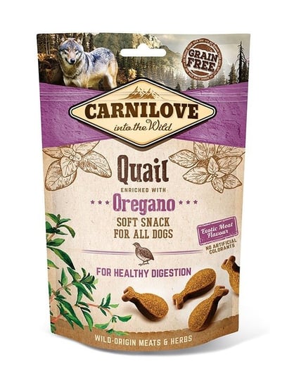 Przekąska z oregano CARNILOVE Snack Soft Quail&Oregano, 200 g Carnilove