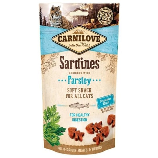 Przekąska z sardynką i natką pietruszki CARNILOVE Semi-Moist Snack, 50 g Carnilove