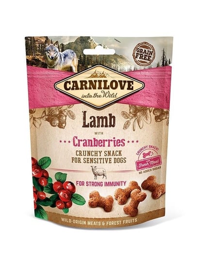 Przekąska z żurawiną CARNILOVE Snack Crunch Lamb&Cranberries, 200 g Carnilove