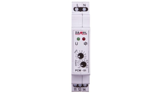 Przekaźnik czasowy 1-funkcyjny 1NO/NC 16A 0,1sek-10dni 230V AC PCM-01 EXT10000072 ZAMEL