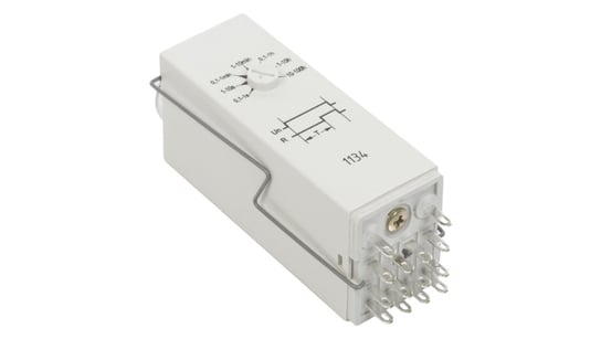Przekaźnik czasowy 4P 6A 1sek-100h 230V AC opóźnione załączenie T-R4E-2014-23-5230 854016 RELPOL