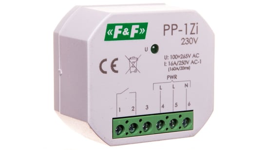 Przekaźnik elektromagnetyczny 1Z 16A 230V AC PP-1Zi-230V F&F