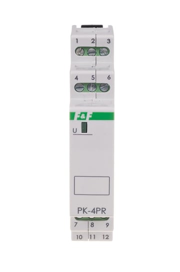 Przekaźnik elektromagnetyczny PK-4PR 12V 12V AC/DC styk: 2P I=2x8A 2R I=2x8A 1 moduł F&F