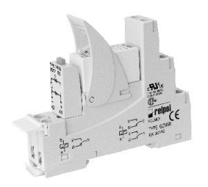 Przekaźnik interfejsowy PI84-230AC-M93G-MS-2012, styki: 2P, zasilanie: 230VAC, prąd obciążeniowy: 8A, szerokość: 15,5mm RELPOL