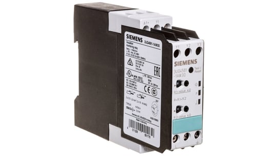 Przekaźnik kontroli izolacji sieci IT-400V AC 1-100kOhm 24-240V AC/DC 3UG4581-1AW30 Siemens