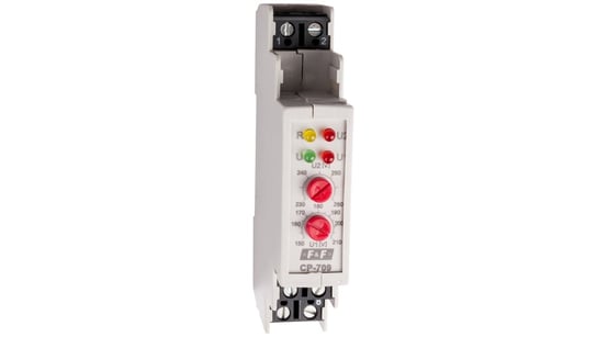 Przekaźnik kontroli napięcia 1-fazowy 1P 16A 150-210V/230-260V AC CP-709 F&F