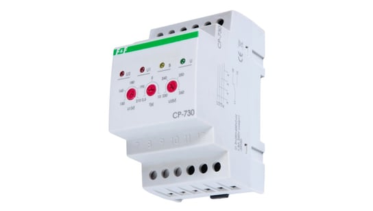 Przekaźnik kontroli napięcia 3-fazowy 1P 10A 150-210/230-260V AC CP-730 F&F