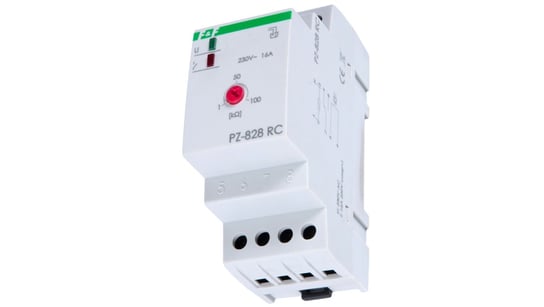 Przekaźnik kontroli poziomu cieczy 16A 1P 1-100kOhm z regulacją czułości PZ-828RC F&F