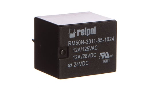 Przekaźnik miniaturowy 1P 12A 24V DC PCB RM50N-3011-85-1024 2614650 RELPOL