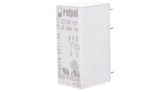 Przekaźnik miniaturowy 1P 12V DC PCB AgNi RM87N-2011-35-1012 600180 RELPOL