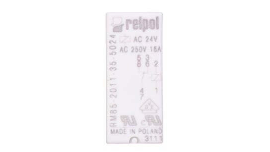 Przekaźnik miniaturowy 1P 16A 24V AC PCB AgNi RM85-2011-35-5024 604651 RELPOL