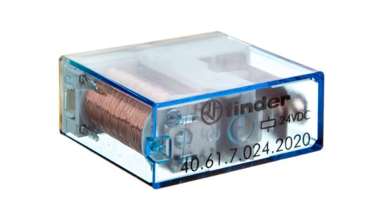 Przekaźnik miniaturowy 1P 16A 24V DC, stopień szczelności RTII 40.61.7.024.2020 FINDER