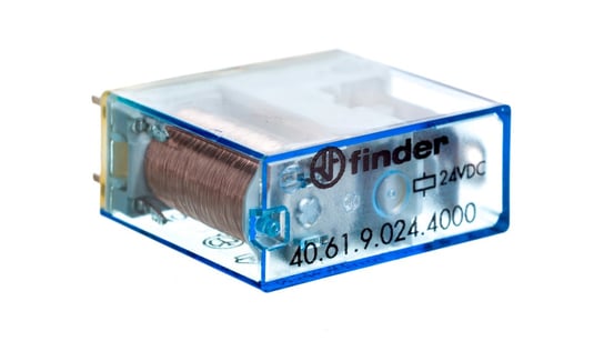 Przekaźnik miniaturowy 1P 16A 24V DC, styk AgSnO2 40.61.9.024.4000 FINDER