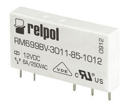 Przekaźnik miniaturowy RM699BV-3011-85-1024 elektromagnetyczny do obwodu drukowanego i gniazda wtykowego wyjście 1P jeden zestyk przełączny 6A/250V RELPOL