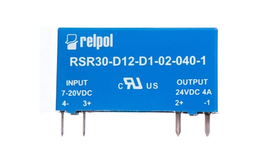 Przekaźnik półprzewodnikowy 1P do druku 4A DC 7-20V DC RSR30-D12-D1-02-040-1 2611996 RELPOL