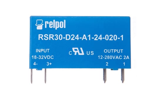 Przekaźnik półprzewodnikowy jednofazowy 2A 18-32V DC RSR30-D24-A1-24-020-1 2611990 RELPOL