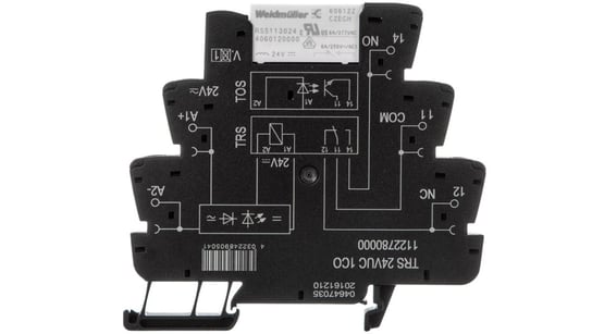 Przekaźnik przemysłowy 1P 6A 24V AC/DC TRS 24VUC 1CO 1122780000 Weidmuller