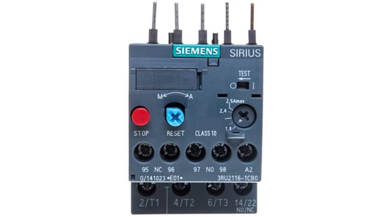 Przekaźnik termiczny 1,8-2,5A S00 3RU2116-1CB0 Siemens