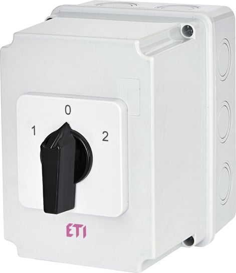 Przełącznik 1-0-2, 3P w obudowie CS 40 53 PN2 ETI