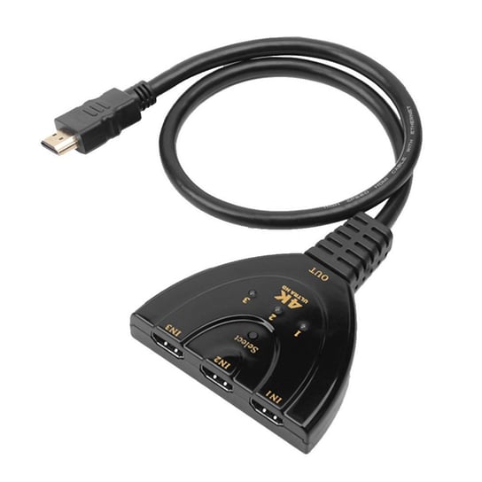 Przełącznik HDMI Techly 3-Portowy 3x1 4K*30Hz Pigtail Techly