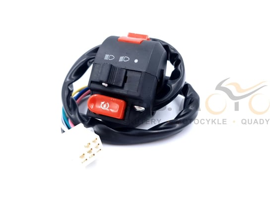 Przełącznik Lewy Quad Atv 110 125 8 Pinów A.S. MOTO