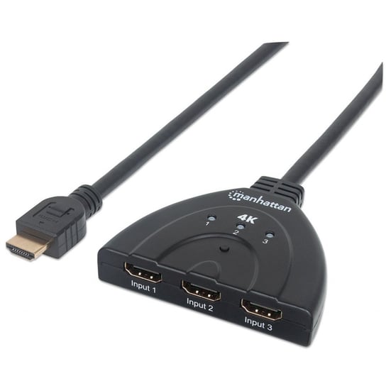 Przełącznik Manhattan 3-Portowy HDMI 3x1 4K USB Manhattan