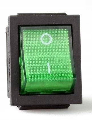 Przełącznik podświetlany mały 12V, zielony Inna marka