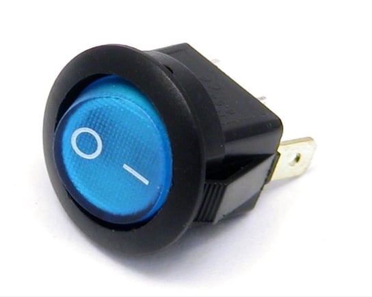 Przełącznik przycisk wyłącznik kołyskowy podświetlany niebieski 9308 Zamiennik/inny