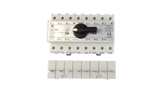 Przełącznik sieć-agregat 80A 3P+N (biegun N nierozłączalny) PRZK-3080NW02 SPAMEL