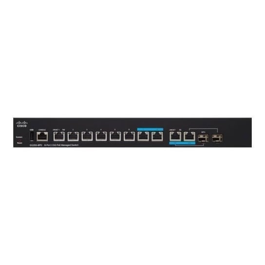 Przełącznik zarządzany Cisco Small Business SG350-8PD C3 6 x 10-100-1000 (PoE+) + 2 x 100-1000-2.5G (PoE+) + 2 x SFP+ Combo komputer… Cisco