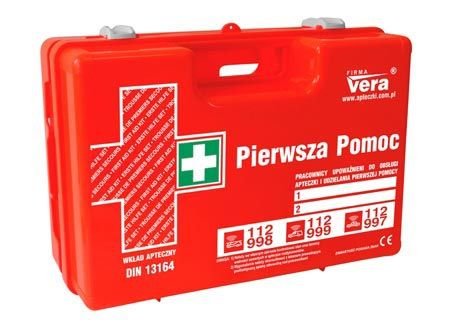 Przemysłowa apteczka pierwszej pomocy TOP 10 13164 w walizce z tworzywa ABS Vera VERA
