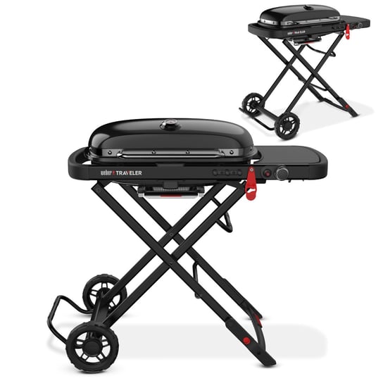 Przenośny Grill Gazowy Turystyczny Na Camping Weber Traveler Stealthedition Weber