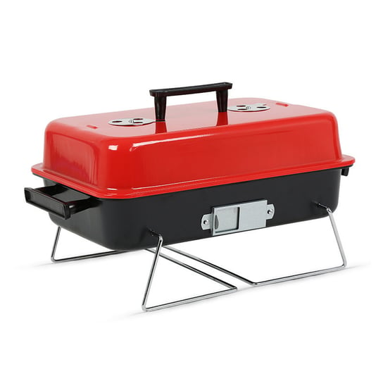 Przenośny grill stołowy kempingowy- czerwony HEDO