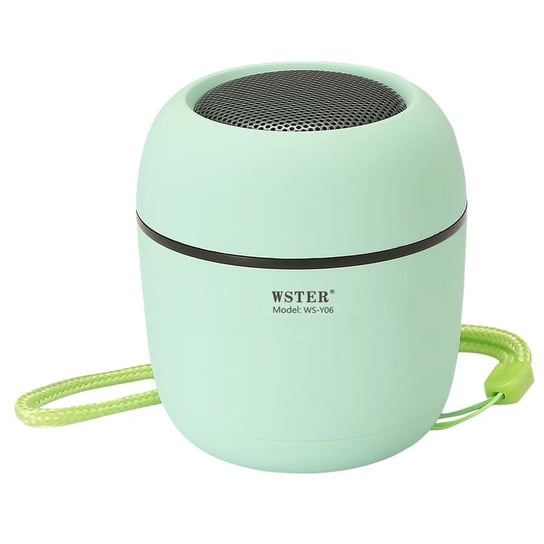 Przenosny mikrofon z glosnikiem Bluetooth 5.0 i radiem FM z paskiem na nadgarstek, WSY06 - zielony Avizar