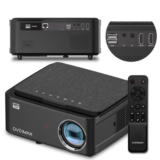 PRZENOŚNY RZUTNIK MINI PROJEKTOR FULLHD 4K + HDMI ANDROID 9 Overmax