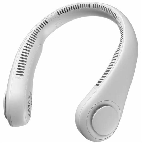 Przenośny WENTYLATOR Bezłopatkowy Słuchawki na Szyję 5W białe AG921 Aptel