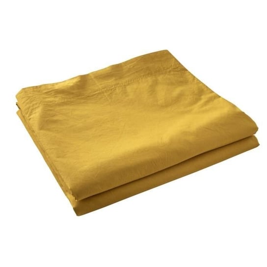 Prześcieradło bawełniane perkalowe 240x300cm Żółte Inna marka