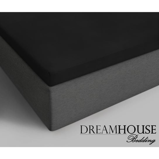 Prześcieradło, DreamHouse, bawełna, 180x220 cm, czarne DreamHouse