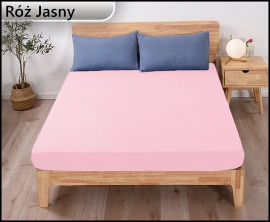 PRZEŚCIERADŁO GRUBE JERSEY Z GUMKĄ 60x120 BAWEŁNA RÓŻ JASNY J&M