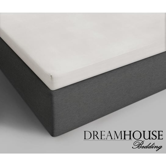 Prześcieradło z gumką, DreamHouse, bawełna, 160x200 cm, kremowe DreamHouse