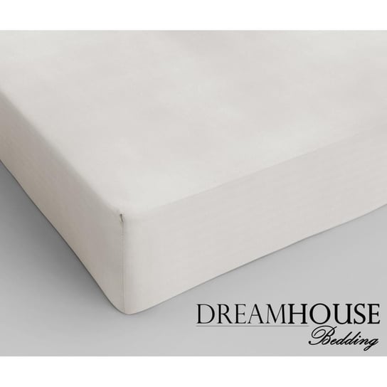 Prześcieradło z gumką, DreamHouse, bawełna, 160x200 cm, kremowe DreamHouse