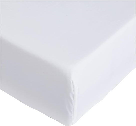 Prześcieradło z Gumką Mikrofibra Białe 100x200 Hotelowe Zakładka 30cm OEKO-TEX AMAZONBASIC