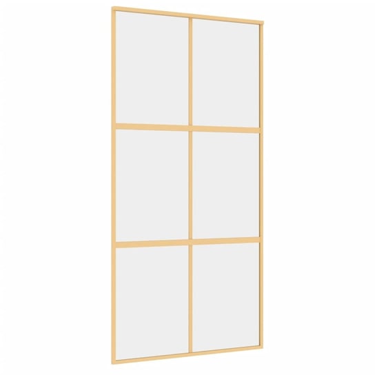 Przesuwne drzwi szklane, 102,5x205 cm, złote Inna marka