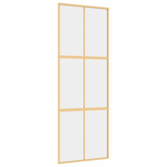 Przesuwne drzwi szklane, 76x205 cm, złote Inna marka