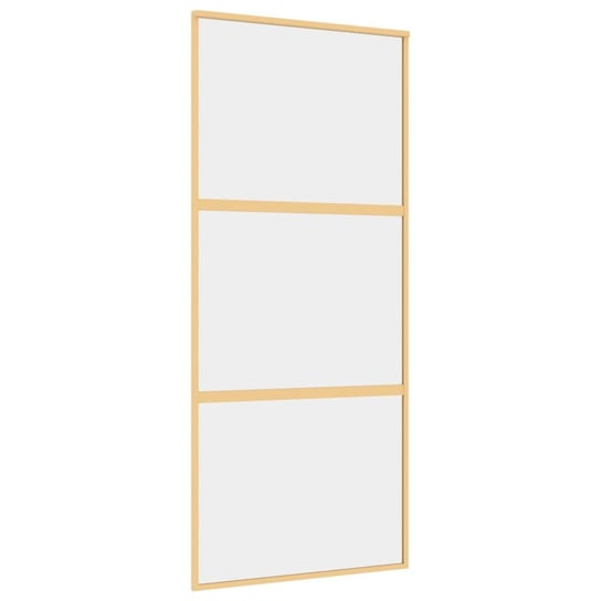 Przesuwne drzwi szklane 90x205 cm, złoty kolor Inna marka
