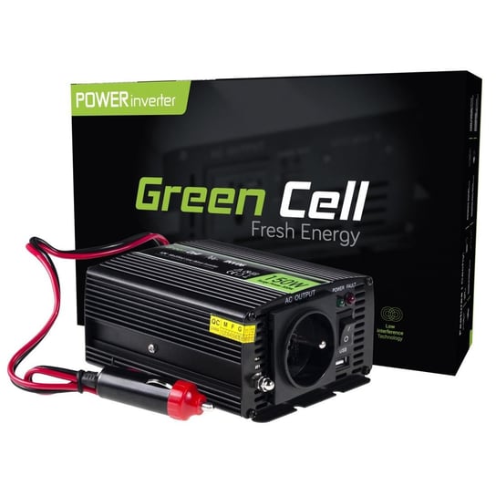 Przetwornica samochodowa Green Cell 12V do 230V, 150W/300W Green Cell
